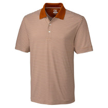 Cutter & Buck Men's Texas Orange/White DryTec Trevor Stripe Polo