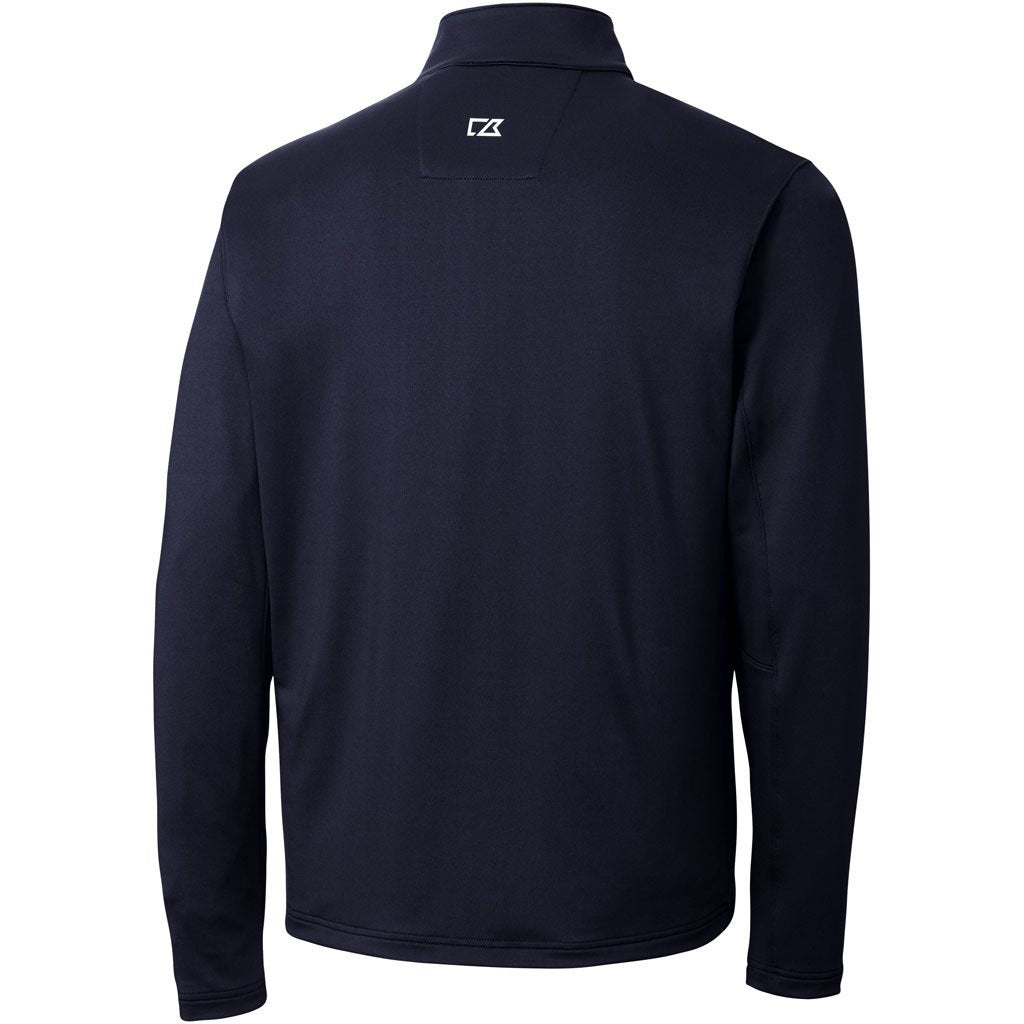 Cutter & Buck Men's Liberty Navy Shaw Hybrid Half Zip