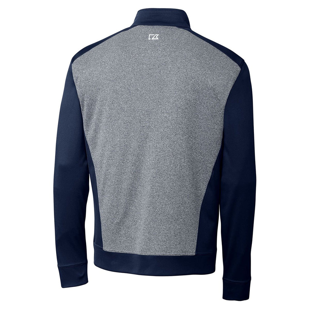 Cutter & Buck Men's Liberty Navy DryTec Replay Half-Zip