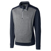 Cutter & Buck Men's Liberty Navy DryTec Replay Half-Zip