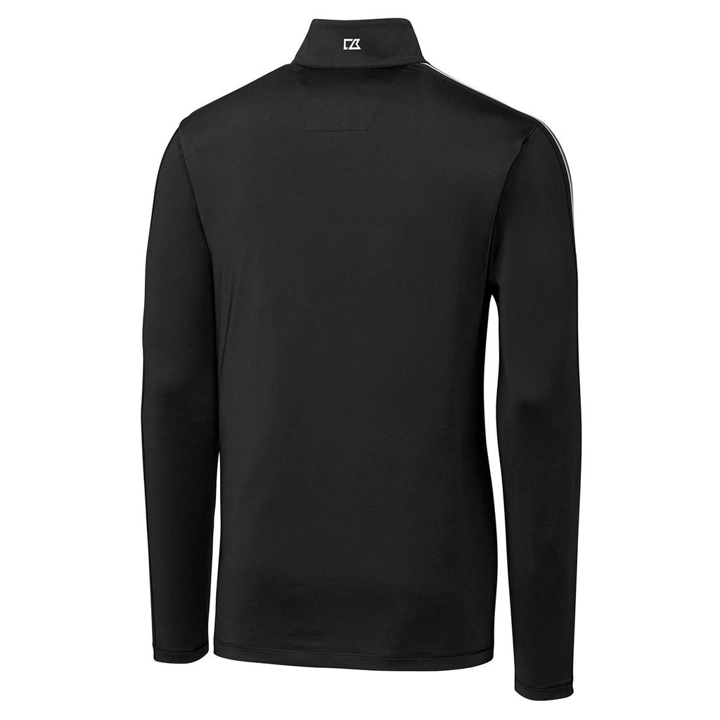 Cutter & Buck Men's Black DryTec Pennant Sport Half-Zip