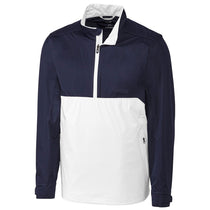 Cutter & Buck Men's Liberty Navy/White Fairway Long Sleeve Half Zip