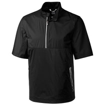 Cutter & Buck Men's Black Fairway Short Sleeve Half Zip