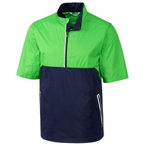 Cutter & Buck Men's Fairway/Liberty Navy Fairway Short Sleeve Half Zip