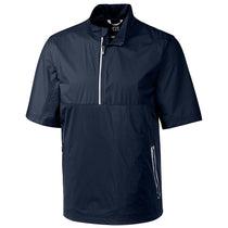 Cutter & Buck Men's Liberty Navy Fairway Short Sleeve Half Zip