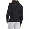 Peter Millar Men's Black Tri-Blend Melange Fleece Quarter-Zip