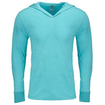 Next Level Unisex Tahiti Blue Triblend Long Sleeve Hoodie