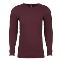 Next Level Men's Maroon Blended Thermal Tee