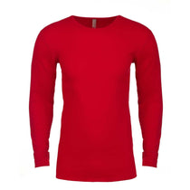 Next Level Men's Red Blended Thermal Tee