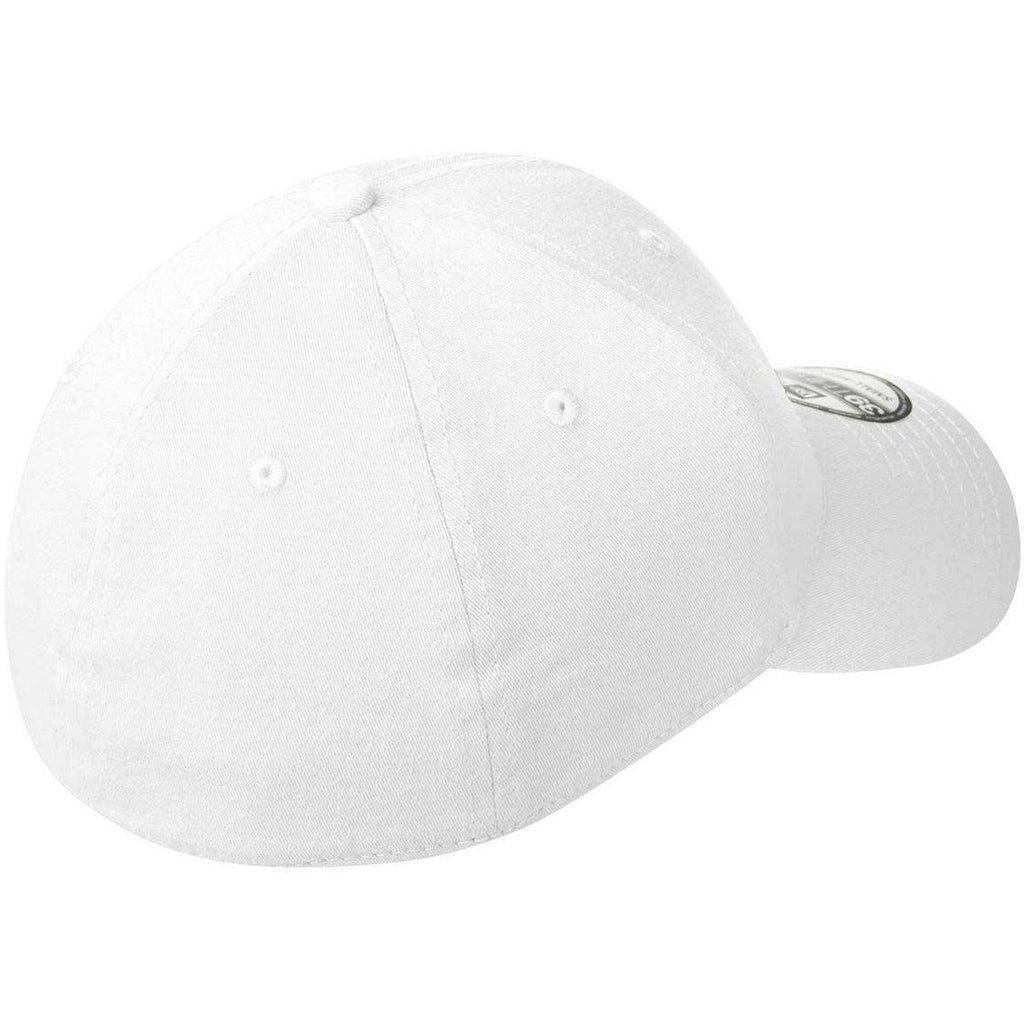 New Era 39THIRTY White Structured Stretch Cotton Cap