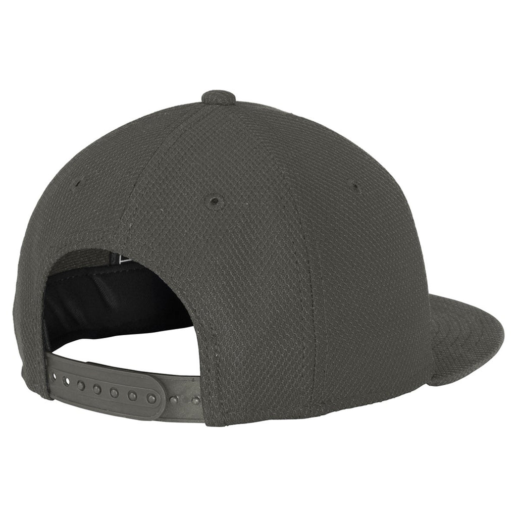 New Era Youth Graphite Original Fit Diamond Era Flat Bill Snapback Cap