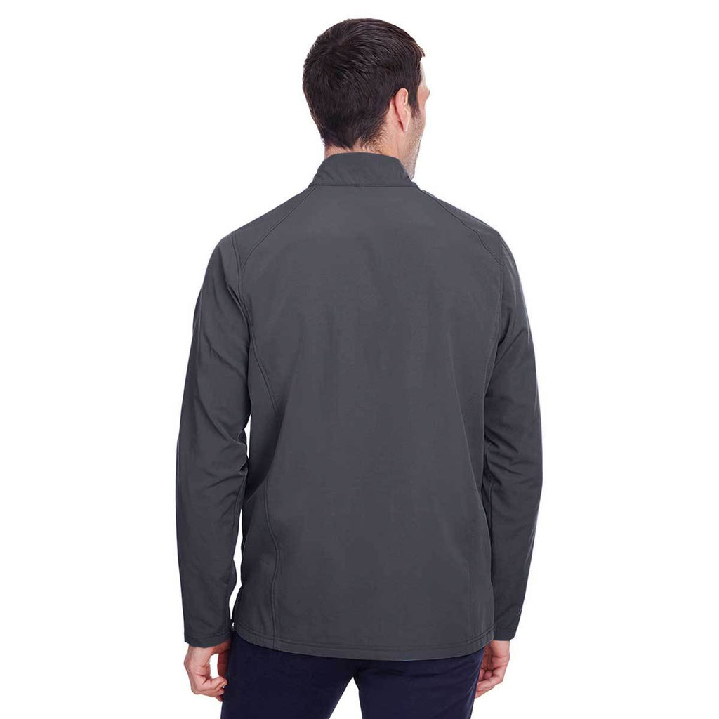North End Men's Carbon/Black Quest Stretch Quarter-Zip