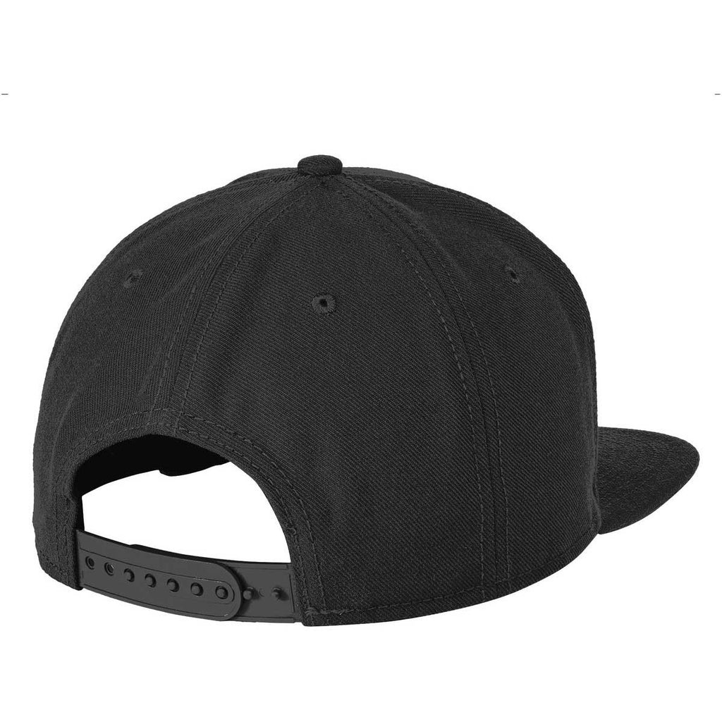 New Era 9FIFTY Black Original Fit Flat Bill Snapback Cap