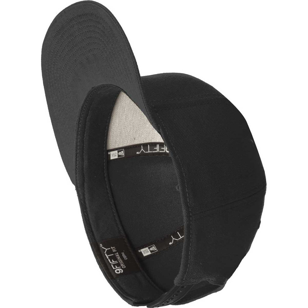 New Era 9FIFTY Black Original Fit Flat Bill Snapback Cap