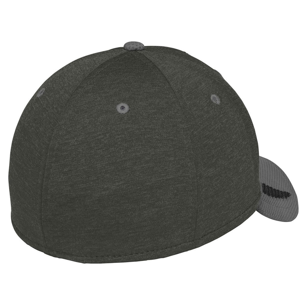 New Era Graphite/Black Shadow Heather Shadow Stretch Heather Colorblock Cap