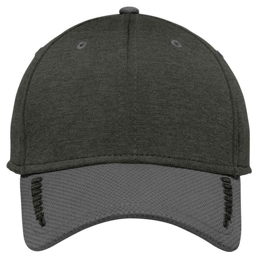 New Era Graphite/Black Shadow Heather Shadow Stretch Heather Colorblock Cap