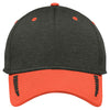 New Era Orange/Black Shadow Heather Shadow Stretch Heather Colorblock Cap