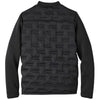 North End Men's Black/Black/Carbon Pioneer Hybrid Bomber Jacket