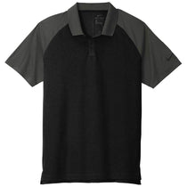 Nike Men's Black/Anthracite Dry Raglan Polo
