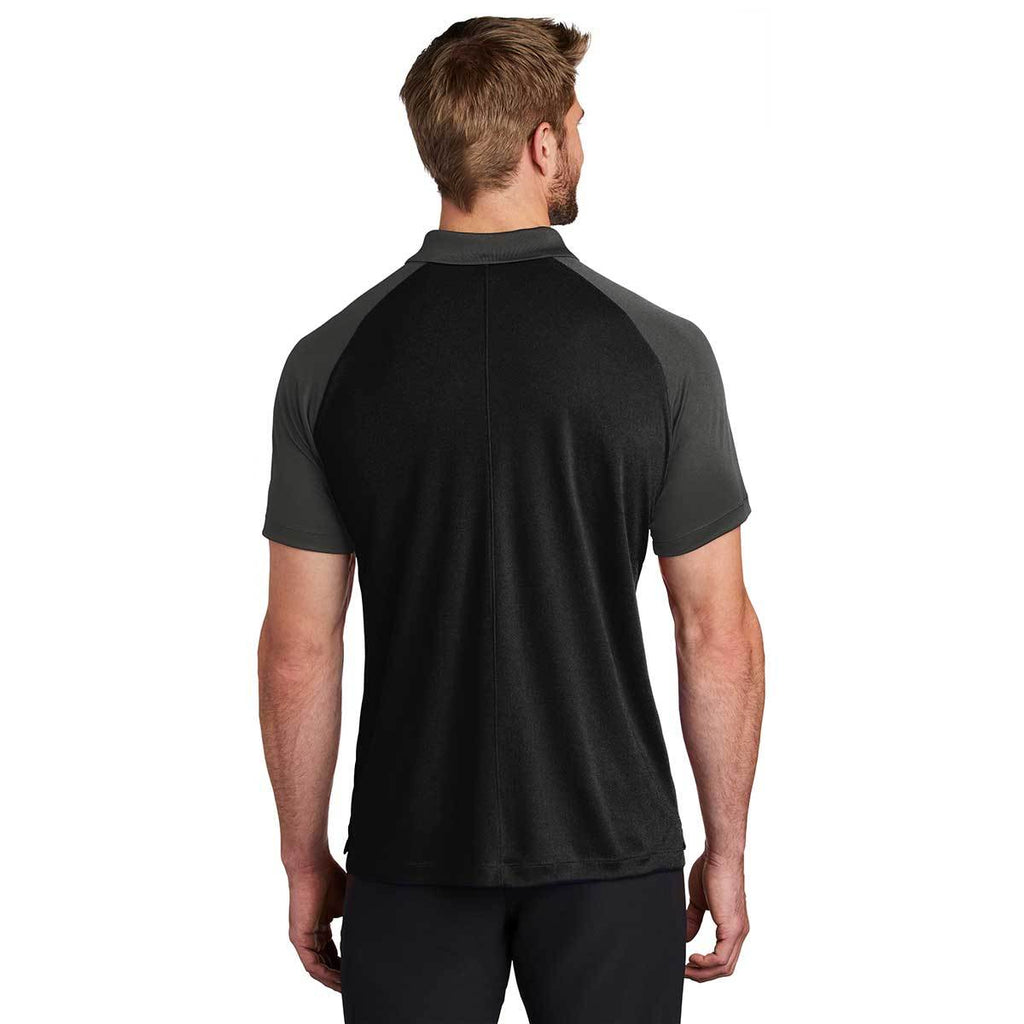 Nike Men's Black/Anthracite Dry Raglan Polo