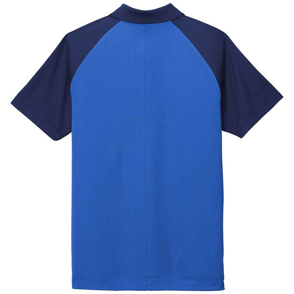Nike Men's Game Royal/Midnight Navy Dry Raglan Polo
