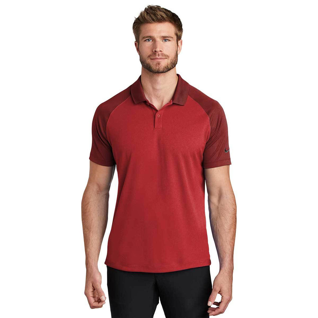 Nike Men's Gym Red/Team Red Dry Raglan Polo