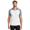 Nike Men's White/Cool Grey Dry Raglan Polo