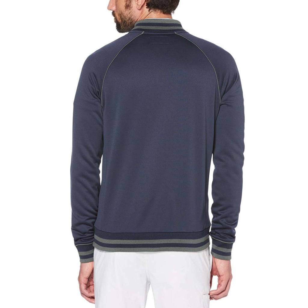 Original Penguin Men's Black Iris Blue Earl Track Jacket