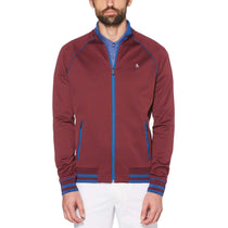 Original Penguin Men's Grape Wine Earl Track Jacket