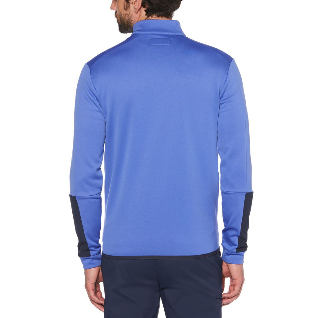 Original Penguin Men's Amparo Blue Quilt Argyle Zip Jacket