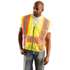 OccuNomix Men's Yellow High Visibility Classic Mesh Two-Tone Safety Vest