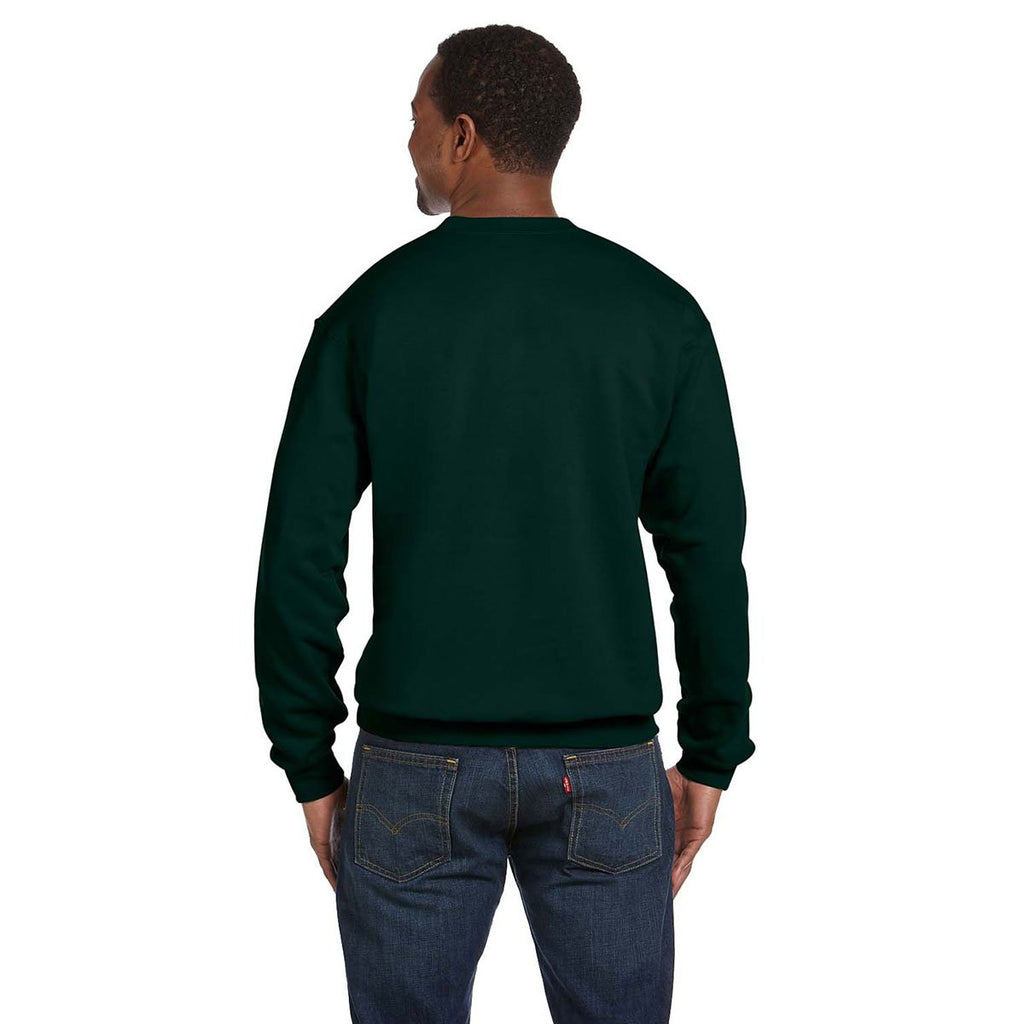 Hanes Men's Deep Forest 7.8 oz. EcoSmart 50/50 Fleece Crew