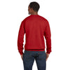 Hanes Men's Deep Red 7.8 oz. EcoSmart 50/50 Fleece Crew