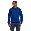 Hanes Men's Deep Royal 7.8 oz. EcoSmart 50/50 Fleece Crew