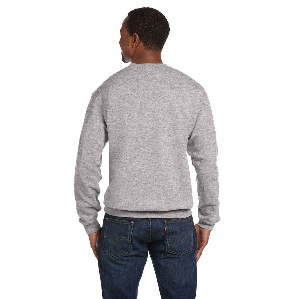 Hanes Men's Light Steel 7.8 oz. EcoSmart 50/50 Fleece Crew