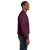 Hanes Men's Maroon 7.8 oz. EcoSmart 50/50 Fleece Crew