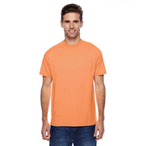 Hanes Men's Neon Orange Heather 4.5 oz. X-Temp Performance T-Shirt