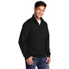 Port & Company Men's Jet Black Core Fleece 1/4 Zip Pullover Sweatshirt