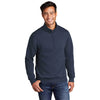 Port & Company Men's Navy Core Fleece 1/4 Zip Pullover Sweatshirt