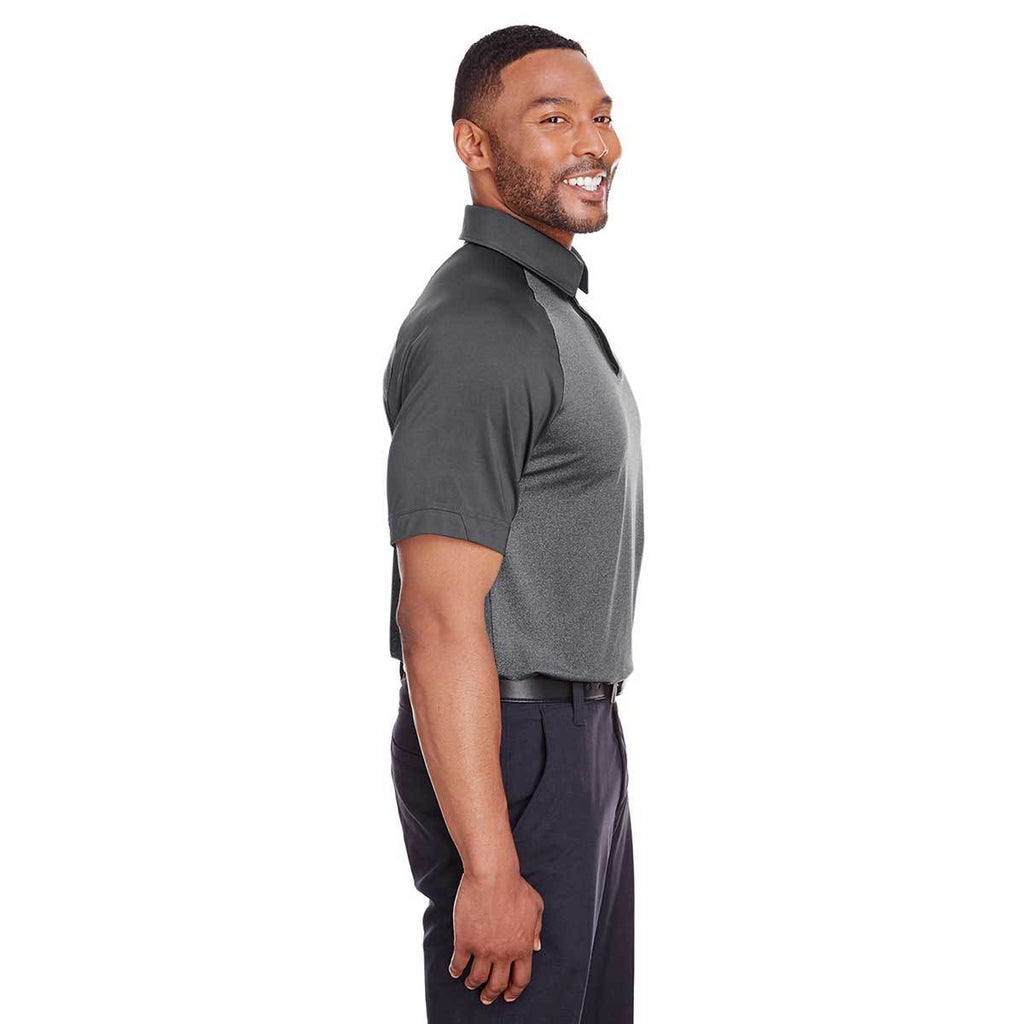 Spyder Men's Black Heather/Black Peak Polo