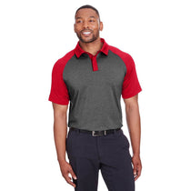 Spyder Men's Black Heather/Red Peak Polo