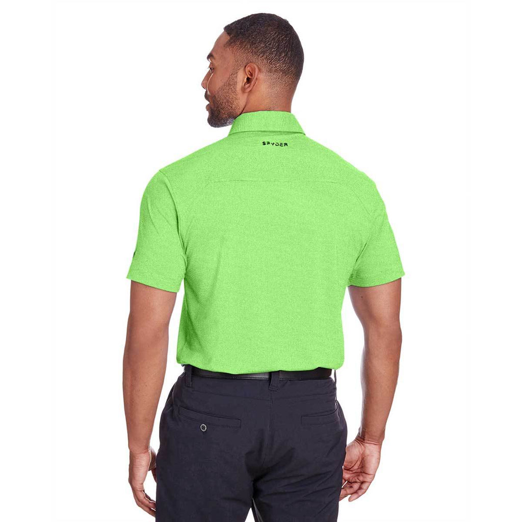 Spyder Men's Lime Stripe Boundary Polo