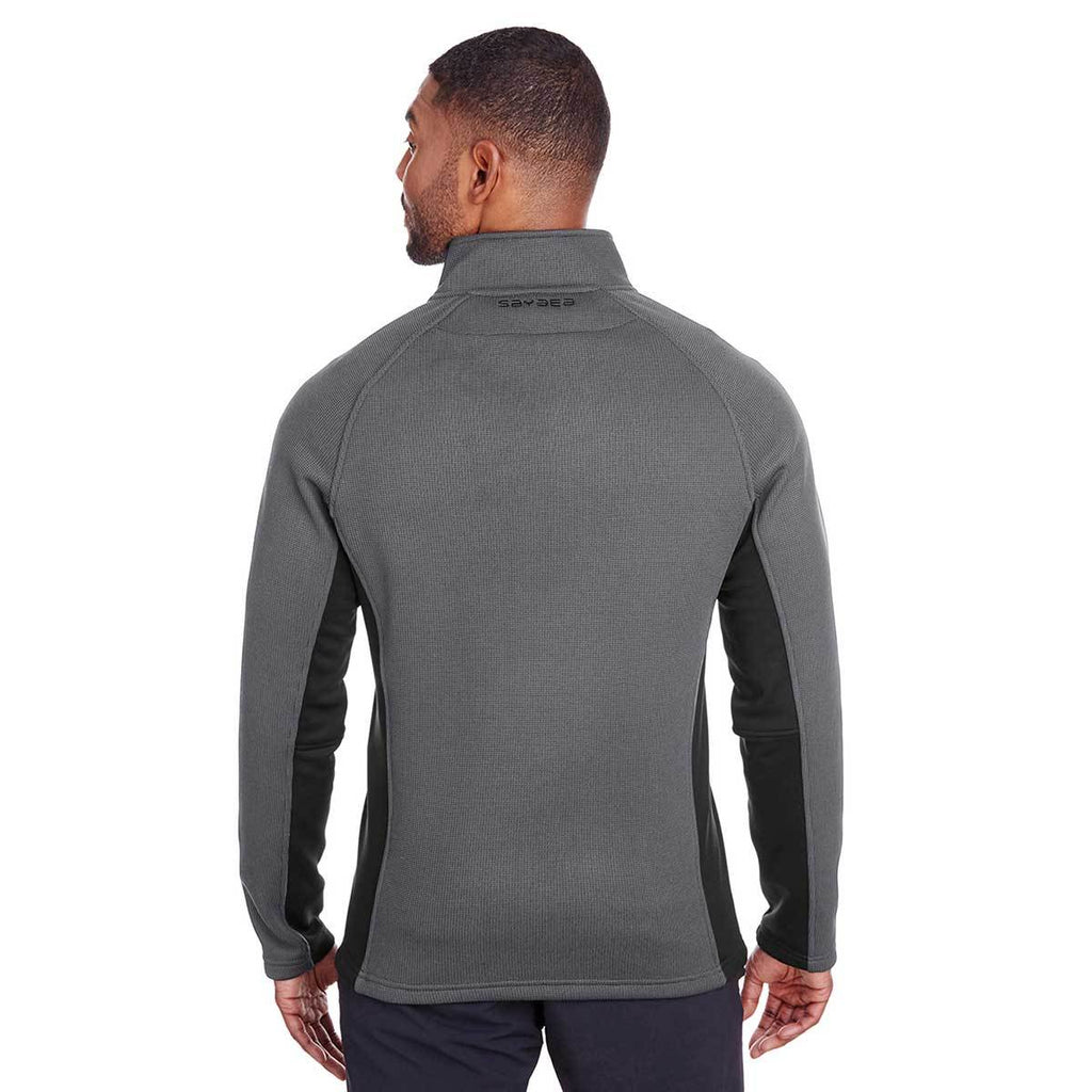Spyder Men's Polar/Black Constant Half-Zip Sweater