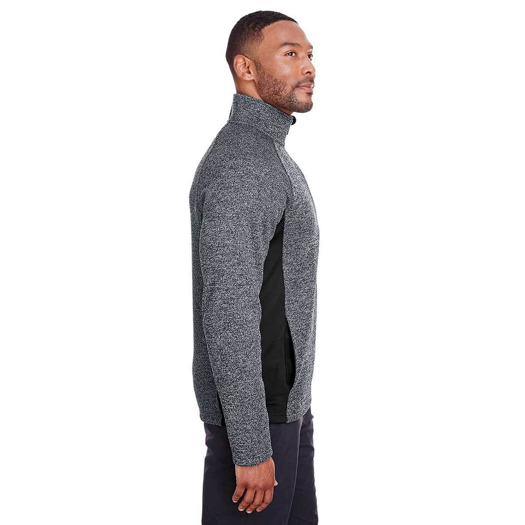 Spyder Men's Black Heather/Black Constant Half-Zip Sweater