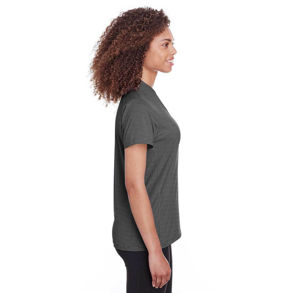 Spyder Women's Black Stripe Boundary Polo