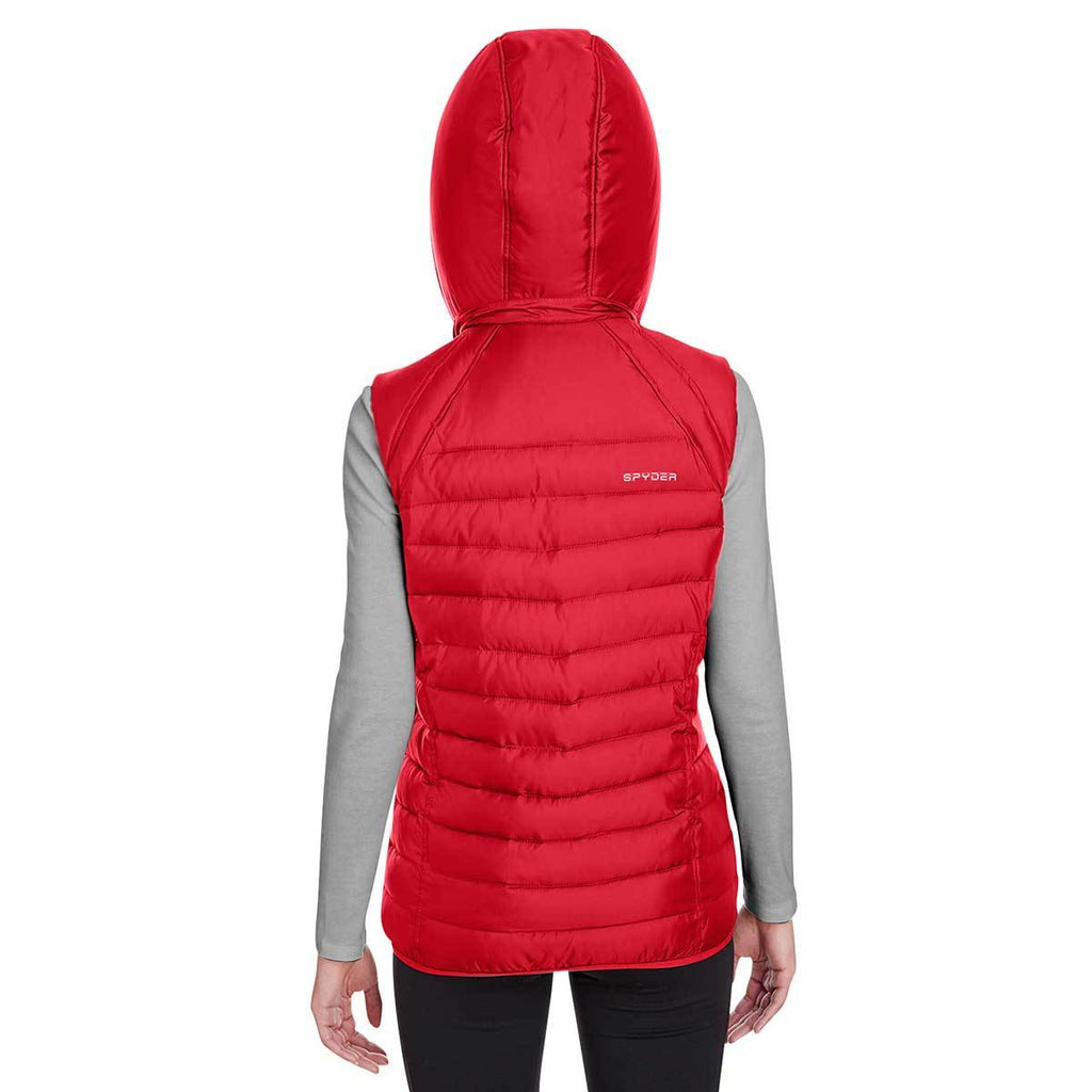 Spyder Women's Red Supreme Puffer Vest
