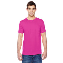 Fruit of the Loom Men's Cyber Pink 4.7 oz. Sofspun Jersey Crew T-Shirt