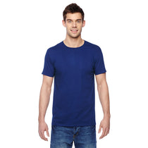 Fruit of the Loom Men's Admiral Blue 4.7 oz. Sofspun Jersey Crew T-Shirt