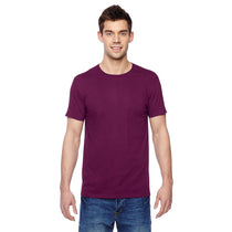 Fruit of the Loom Men's Wild Plum 4.7 oz. Sofspun Jersey Crew T-Shirt