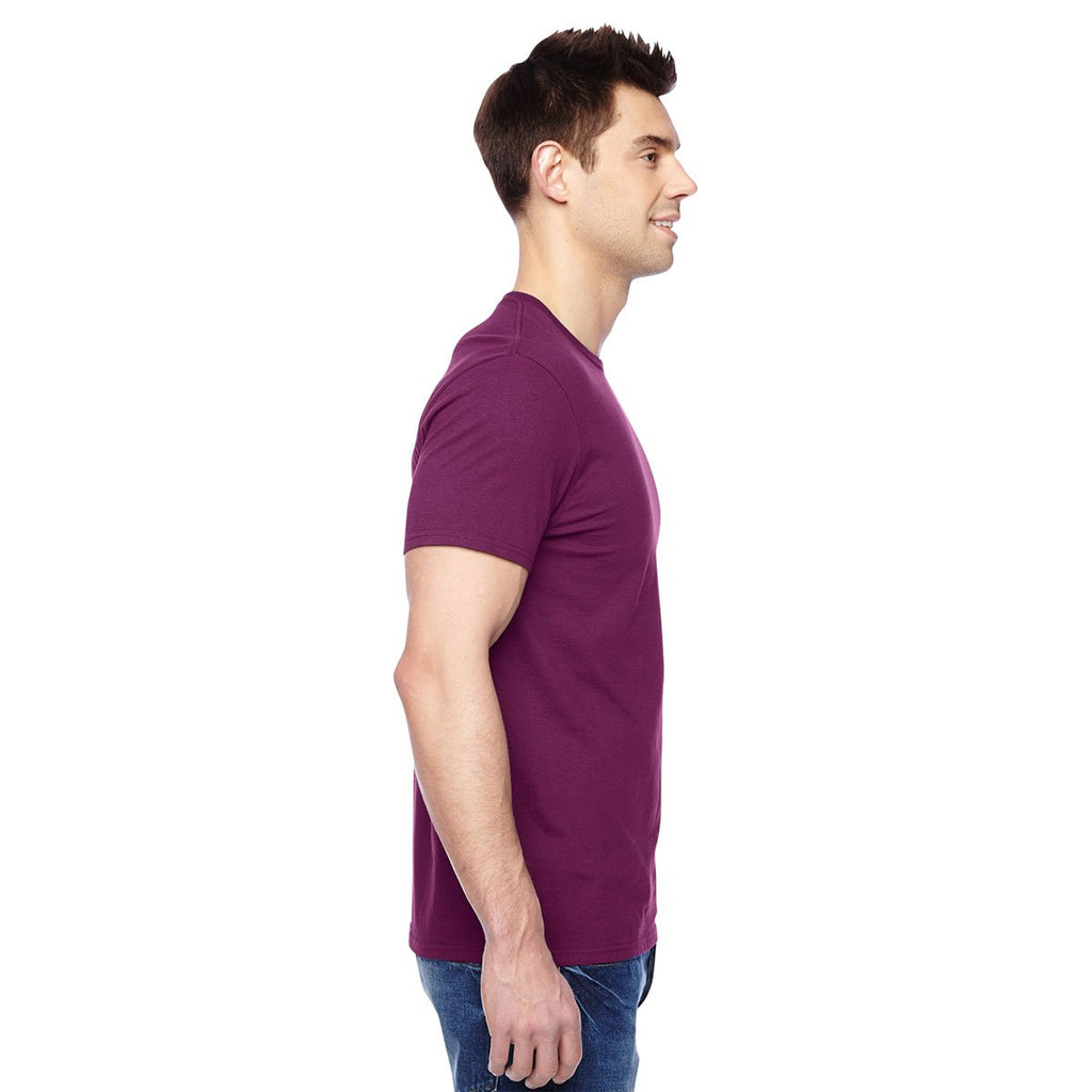 Fruit of the Loom Men's Wild Plum 4.7 oz. Sofspun Jersey Crew T-Shirt